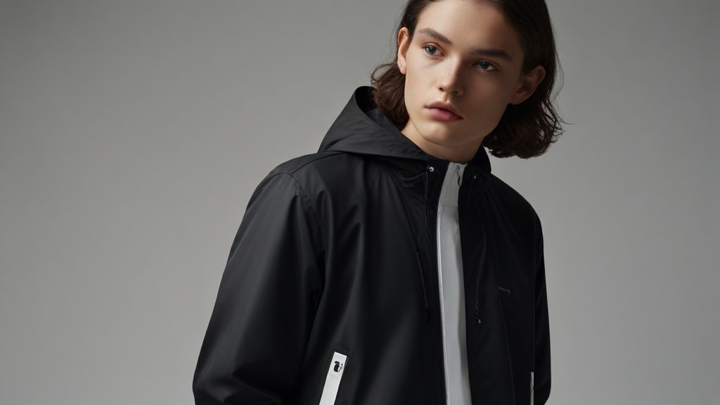 Windbreaker Black and White