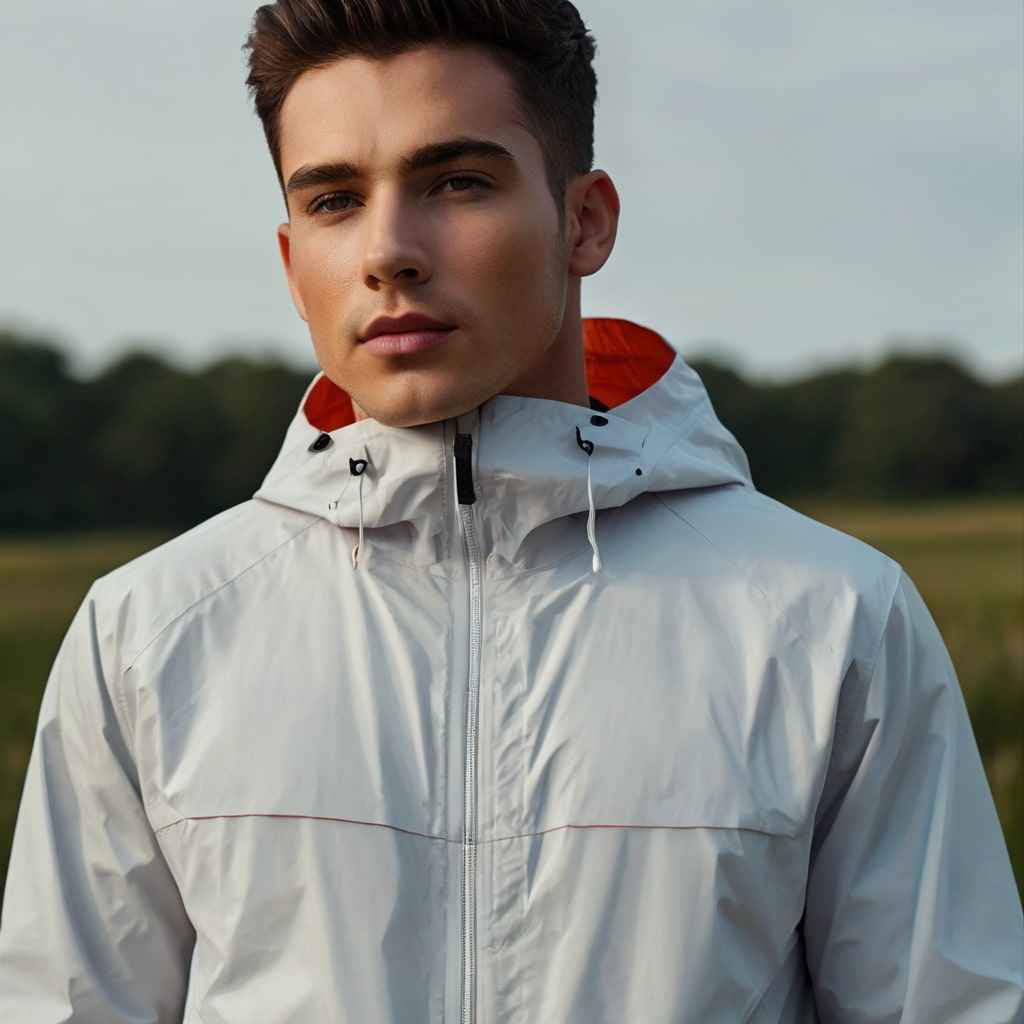 men's waterproof windbreaker with hood