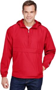 Red Champion Windbreaker