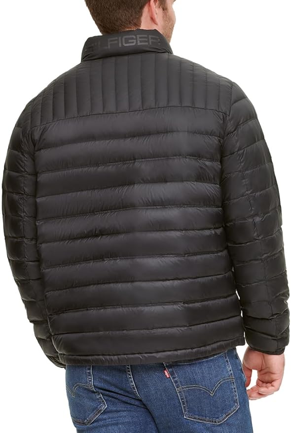 tommy hilfiger men's quilted puffer jacket